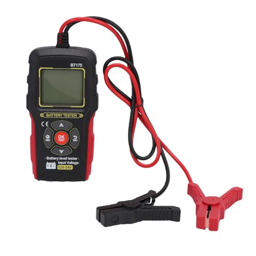 Generic Battery Health Checker Digital Battery Analyzer Suitable for Cars Motorcycles Electric Vehicles Portable Car Life Diagnostic Tool 12V 24V Universal