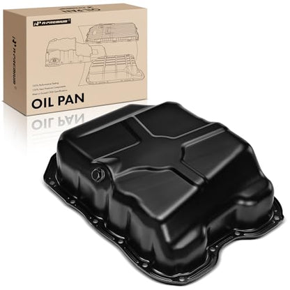A-Premium Engine Oil Pan with Drain Plug Compatible with Jeep Patriot Compass Dodge Avenger Caliber Journey Chrysler 200 Cirrus Sebring L4 2.0L 2.4L - style: Oil Pan