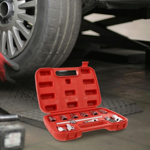 Oil Drain Plug Socket Set Tool Kit Chrome Alloy 12pcs Versatile and Lightweight for Automotive Repairs for Professionals and Hobbyists