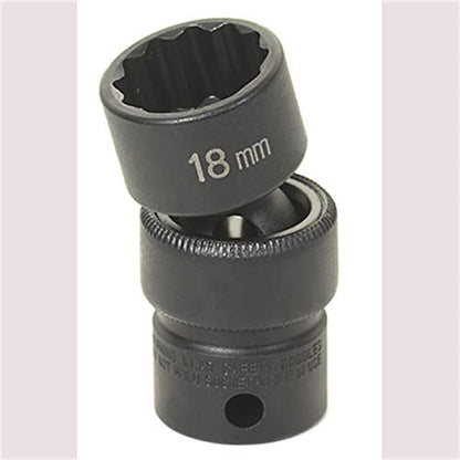 Grey Pneumatic 1118UM Socket - style: 18mm Standard Universal- 12 Point