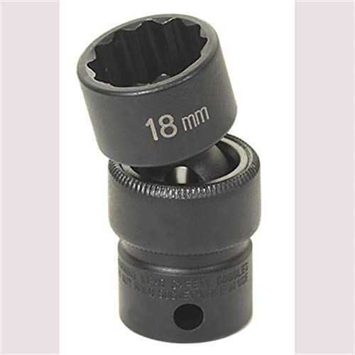 Grey Pneumatic 1118UM Socket - style: 18mm Standard Universal- 12 Point