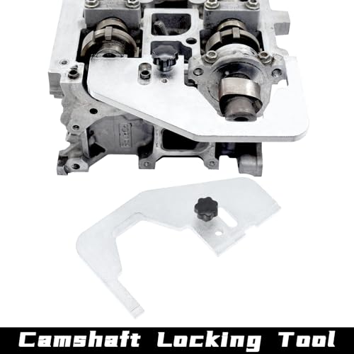 Engine Camshaft Timing Locking Tool Kit, Compatible with Jaguar Land Rover Evoque 2.0T, Ford Focus Mondeo Lincoln 2.0 SCTi Ecoboost Ti-VCT, 2.3T Mustang 303-1594 303-1595 303-1565 303-1504 - size: 9PCS Kit
