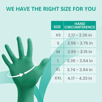 TouchNTuff 92-600 Nitrile Gloves - Disposable, Chemical Splash Resistant, Size Large. - color: Blue, size: Size 9 (Pack of 100)