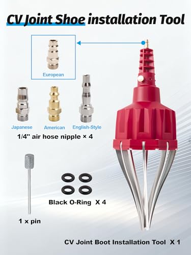 Pneumatic CV Joint Boot with 2 Sets CV Joint Boot Repair Kits | Fit 1.02-1.34in Axle Shaft for Cars, Trucks, SUVs, Most Vehicle Models Expander Installation Tool - size: 1x Installation Expander+2x CV Boots