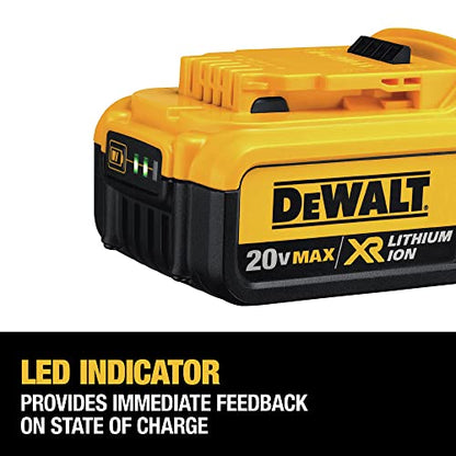 DEWALT 20V MAX* Cordless Impact Wrench Kit with Hog Ring, 1/2-Inch (DCF880HM2), Yellow