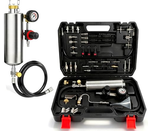 MR CARTOOL Fuel Injector Cleaner Kit 150PSI Automotive Fuel System Cleaning Kit for for Gasoline Injectors, C100 Non-dismantle Fuel Injector Cleaner Machine for Auto Catalytic Converter/Intake Valve