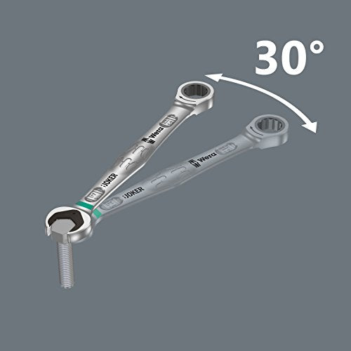 Wera 05020072001 6001 Joker Switch Ratcheting combination wrenches, with switch lever, 17 x 225 mm