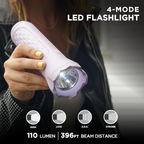 BoostHero Portable Car Battery Jump Starter, 6,000mAh Power Bank, LED Flashlight, with Smart Jumper Cables for up to 6.0L Gas/4.0L Diesel Engines (Lilac) - color: Lilac