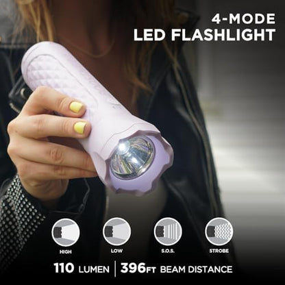 BoostHero Portable Car Battery Jump Starter, 6,000mAh Power Bank, LED Flashlight, with Smart Jumper Cables for up to 6.0L Gas/4.0L Diesel Engines (Lilac) - color: Lilac