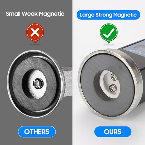 Digital Camber Gauge, Wheel Alignment Tool, Caster Camber Meter with Magnetic Base, LCD Display for Car Truck SUV Suspension Adjustment