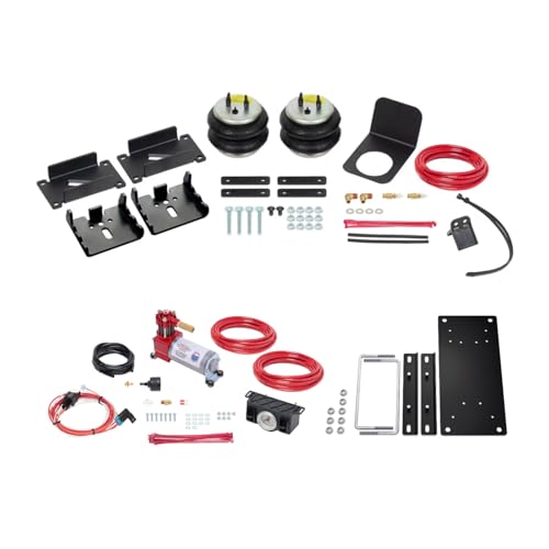 TrendsAuto Firestone Airide Rear Ride-Rite Air Spring Kit and Dual Path Analog Standard Compressor Kit fits 2024-2025 Ranger w/o In-Bed Hitch (Does not fit Raptor Model) | Includes TrendsAuto Decal - size: 2024-2025, style: Dual Path Analog