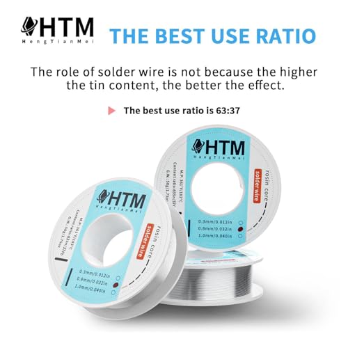 HengTianMei 63/37 Rosin Core Tin Lead Solder Wire For Electrical Soldering(0.3mm/50g) - size: 0.3mm/50g