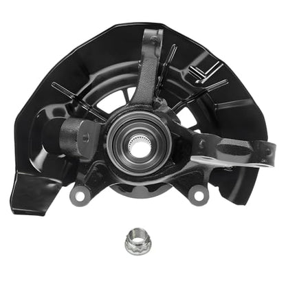 Detroit Axle - Front Steering Knuckles & Wheel Hub Bearings + Outer Tie Rod Ends Replacement for RX330 RX350 RX400h Highlander - 4pc Set - size: 4SU48636/Kit