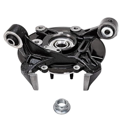 Detroit Axle - Rear Steering Knuckles Wheel Hub Bearings Brake Calipers Replacement for 2006-2010 Ford Explorer Mercury Mountaineer - 4pc Set - size: 4BU48580/Kit