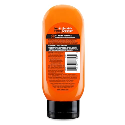 Nu Finish Car Scratch Remover, Scratch Removal for Cars Eliminates Paint Scrapes, Scuffs, Haze and Swirls on Cars, Boats and Motorcycles , 6.5 Oz, White - size: 6.5 Oz, style: Scratch Doctor