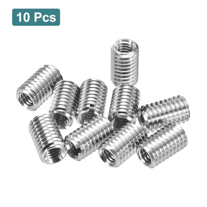 uxcell 10Pcs Threaded Inserts, M4-0.7x10 & M6-1x10 Stainless Steel 303 Screw Thread Sleeves Thread Repair Insert for Mechanical Equipment - size: M4-0.7x10 & M6-1x10mm