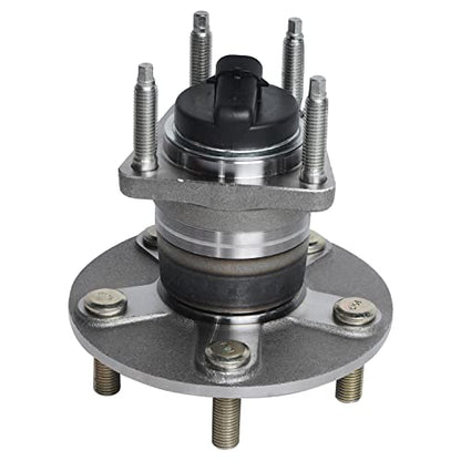 Detroit Axle - 2 Rear Wheel Bearing Hubs for Chevy Malibu 2004-2012 HHR 2008-2010 Cobalt 2009-2010 Pontiac G6 2005-2010 Saturn Aura 2007-2009, 5 Lug w/ABS Replacement Wheel Bearing and Hubs Assembly - style: 512285 x2/Pair