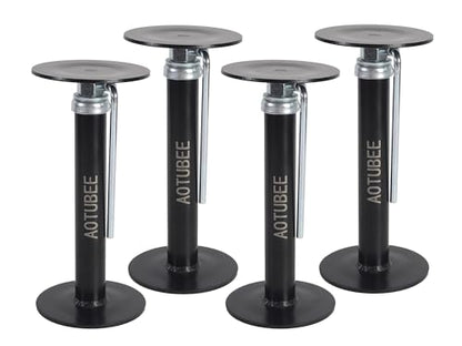 House Floor Jacks, Basement Floor Jack for Leveling and stabilizing Stairs, Porches, Decks, Crawl Spaces, Sagging/Uneven Floors and RV Camper Step Stabilizer, 4 Pack, 11" - 16" - size: 16 inch