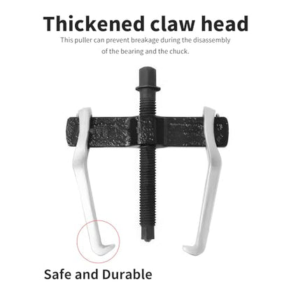 Beam 2 Jaw Puller 4" Bearing Gear Pullers, 115mm Hex Head Screw | High Carbon Steel Pullers, Adjuestable Pulley Removal Tool for Bearings/Flywheels/Pulleys Remove - size: 2Jaw 4In 110×115MM