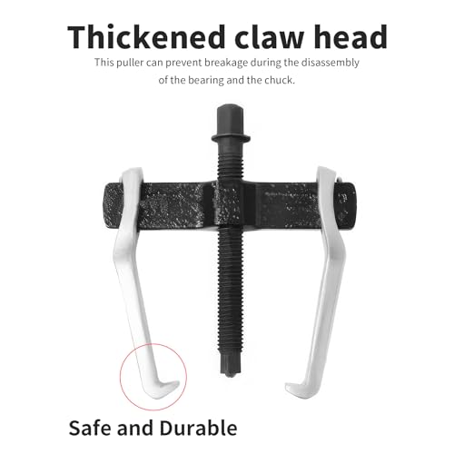 Beam 2 Jaw Puller 4.5" Bearing Gear Pullers, 165mm Hex Head Screw | High Carbon Steel Pullers, Adjuestable Pulley Removal Tool for Bearings/Flywheels/Pulleys Remove - size: 2Jaw 4.5In 160×165MM