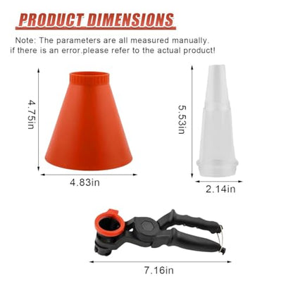 Car Engine Oil Funnel with Self-Locking Structure, No-Spill Anti-Leak Oil Filling Funnel, Universal Fuel Filling Funnel Automotive Oil Change Tool for Most Cars Trucks (1PC) - color: 1PC