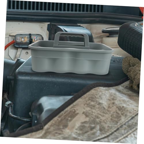 Cabilock Portable Cleaning Tote Plastic Bin Storage Organizer for Car Home Office