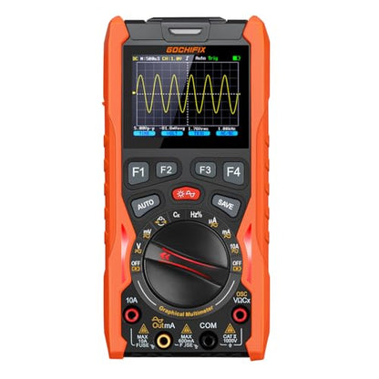 Handheld Oscilloscope Multimeter GOCHIFIX Waveform Generator 12MHz Bandwidth 50MSa/s Sampling Rate USB Lab Oscilloscopes Portable 3 in 1 Automotive Digital Oscilloscope with Signal Generator Kit - style: 12 Mhz