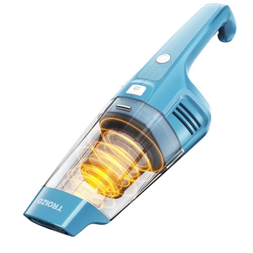 TROIZO Handheld Vacuum Cordless, 14500PA Powerful Suction Hand Held Vacuum Cleaner with Brushless Motor, Rechargeable and Portable Car Vacuum for Home Office Car Pet - color: Blue