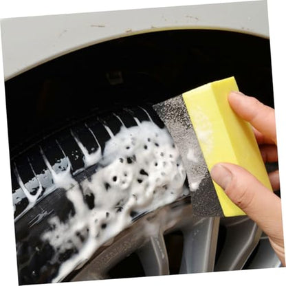Cabilock 6pcs Tire Shine Applicator Pads Set EVA Foam Car Wash Sponge for Polishing Waxing and Cleaning for Auto Detailing