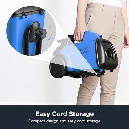 Eureka Bagged Canister Vacuum Cleaner, 3670H w/ 2bags, 3670h-blue - color: Blue, size: 3670H with 2 bags