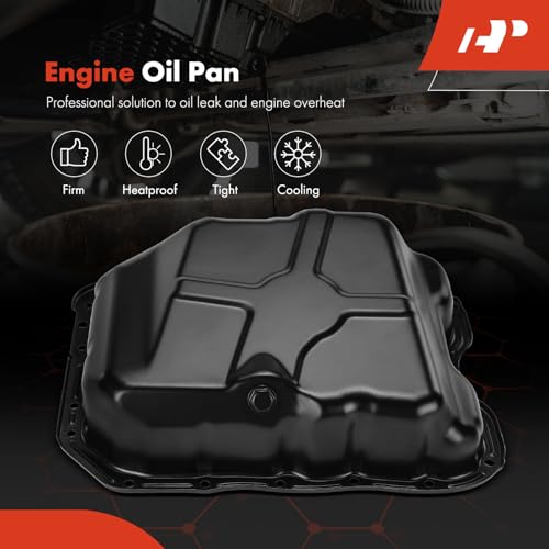 A-Premium Engine Oil Pan with Drain Plug Compatible with Jeep Patriot Compass Dodge Avenger Caliber Journey Chrysler 200 Cirrus Sebring L4 2.0L 2.4L - style: Oil Pan