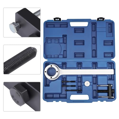 Crankshaft Pulley Puller Set Universal Crankshaft Pulley Removal Tool Kit Crankshaft Damper Remover Puller forJaguar L-and RoverV8 Engine 3.2-4.4L