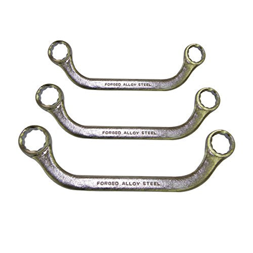Shop-Tek/Valley 3-Piece Obstruction Wrench Set, Made of Chrome Vanadium Steel (7/16"-3/4"), WROB-3S - Sold by Ucostore Only - size: 3-pc 7/16"-3/4" Obstruction Wrench Set