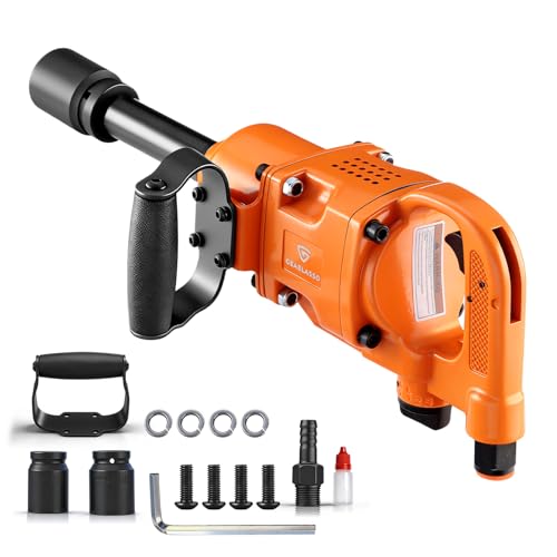 1 Inch Air Impact Wrench Gun 5000RPM High Torque 1" Pneumatic Impact Wrenches Set Metal Housing with D Handle, 38mm & 41mm Sockets 1/2" Air Inlet for Heavy Duty Repairs and Maintenance - size: 3500N.m