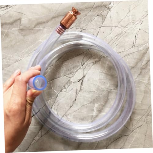 PartyKindom Fuel Transfer Hose Kit Automatic Siphon Tube for Oil and Water Extraction with Clamps and Switch Automotive Use