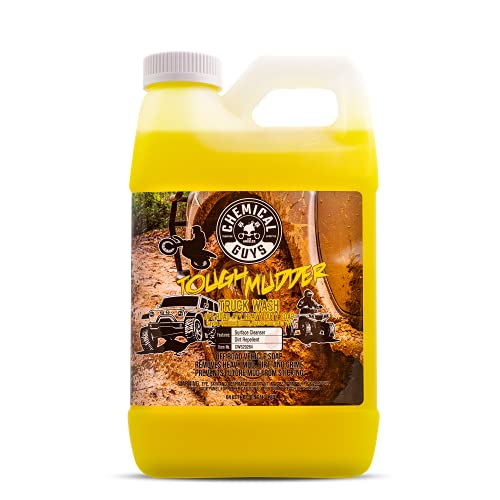 Chemical Guys Tough Mudder Foaming Heavy Duty Car Wash Soap - Soap for Foam Cannons, Foam Guns, or Buckets - Safe for Trucks, ATVs, RVs, and Off-Road Vehicles - 128 oz Lemon Scent - size: 128 Fl Oz (Pack of 1)