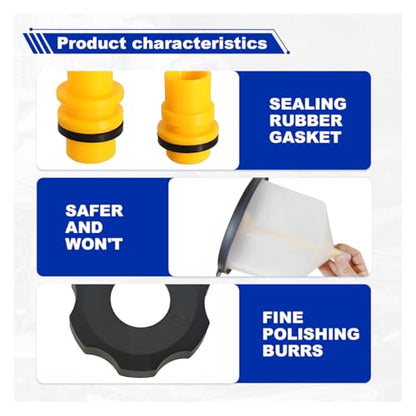 15PCS No-Spill Coolant Funnel Kit, Spill Proof Auto Radiator Coolant Filling Funnel Flush Kit with Adapters, Universal Vehicle Antifreeze Bleeder Accessories for Most Cars