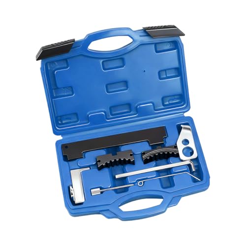 Car Timing Tool Kit, Vehicle Engine Camshaft Tensioning Locking Alignment Timing Belt Set, Automotive Camshaft Holding Tool Accessories, Compatible with 16V 1.4 1.6 1.8 en6340 km6340 (Blue) - color: Blue