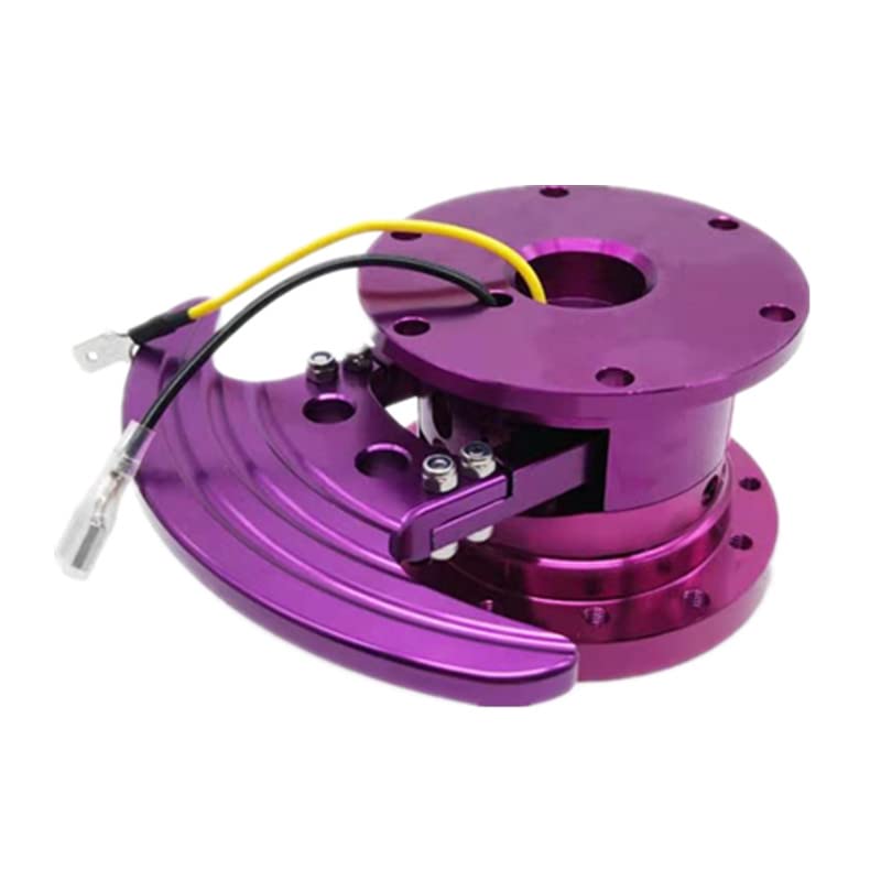Tilt Racing Steering Wheel Quick Release Hub Kit Adapter Body Removable Snap Off Boss Kit (Purple) - color: PURPLE