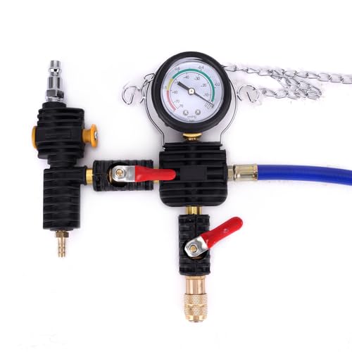 MOCA Professional Cooling System Vacuum Purge & Refill Tool Kit Universal Vacuum Antifreeze Change Filler Setwith Universal Adapters, Case and Hoses for Car, Van, SUV or Truck