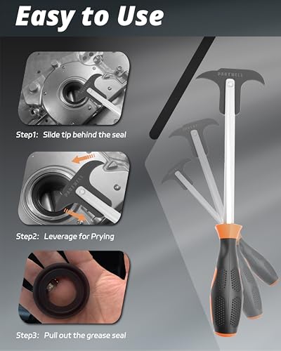 5PCS Seal Puller & Pick and Hook Set for Automotive | Universal Seal Removal Tool Kit for Oil/Grease Seals Removal & Installation