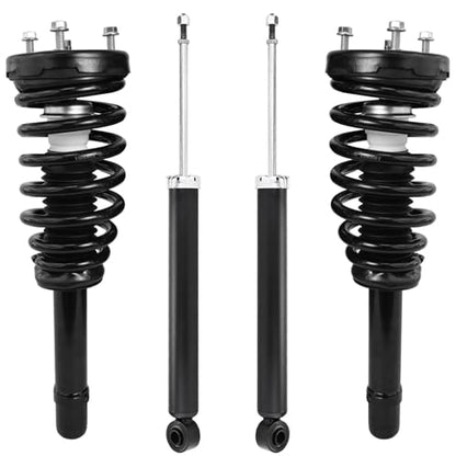 Detroit Axle - Front Struts w/Coil Springs Rear Shock Absorbers Replacement for 2006-2010 Hyundai Sonata 2006-2011 Azera - 4pc Set - size: 4AQ47271/Shock Kit