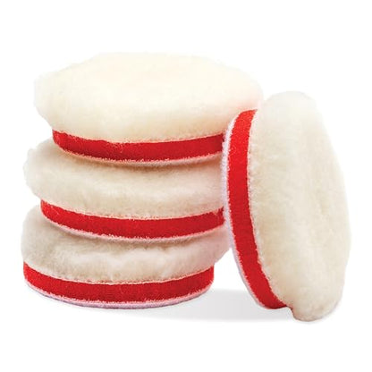 Griot's Garage BOSS Knitted Wool Pads for Car Detailing, Polishing and Paint Correction, Buffing Pads Compatible with BOSS Creams, 2”, Set of 4 - size: 2 Inch Pads (Set of 4)