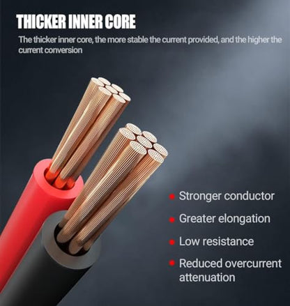 Jumper Cables Heavy Duty 1 Gauge 1GA 30 FT with Quick Connect Plugs Travel Bag for Truck SUV Car