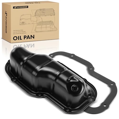 A-Premium Lower Engine Oil Pan Sump with Drain Plug & Gasket Compatible with Nissan Armada 2005-2015, Pathfinder 2008-2012, Titan 2004-2015 & Infiniti QX56 2004-2010, 5.6L