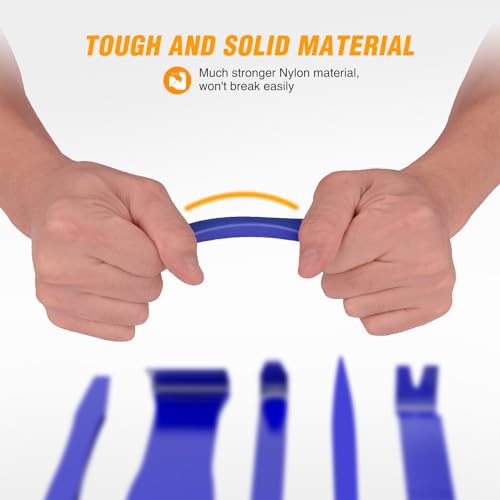 GOOACC 6PCS Auto Trim Removal Tool Kit No-Scratch Tool Kit for Car Audio Dash Window Molding Fastener Remover Tool Kit-Blue - color: Blue, size: 6PCS Trim Removal Tool
