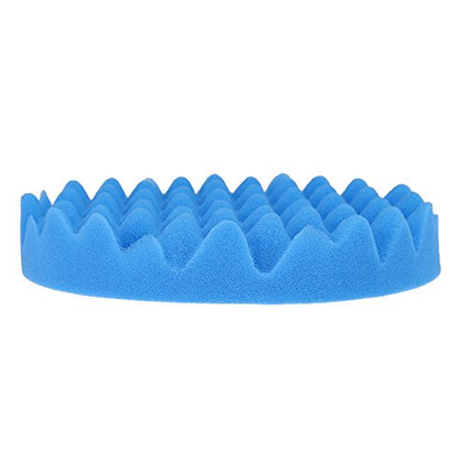 7inch(180mm) Car Sponge Buffing Pad Soft Wave Foam Pad Polishing Sponge Pads Kit for Car Polisher-4Pack