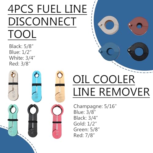 Handor Master Quick Disconnect Tool Kit with Fuel and AC Disconnect Pliers Fuel Line Disconnect Tool Set AC Line Removal Tool Fuel Line Disconnect Tool