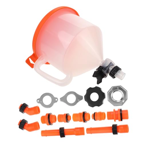 Garneck Radiator Coolant Funnel Kit with Spill Switch Design Plastic Auto Cooling System Fill Tool for Engine Oil and Coolant Flush Compatible with Multiple Car Models