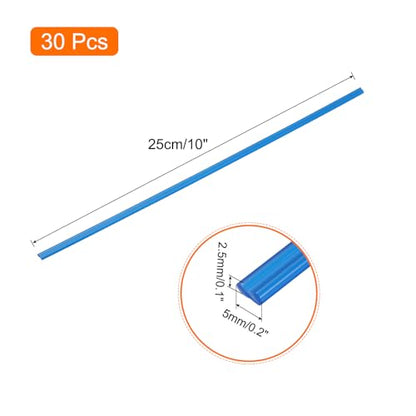 MECCANIXITY 30pcs 10 Inch Plastic Welding Rods PP Welding Strips Welder Rods for Car Bumper, Kayak Repair, Plastic Welder, Blue - color: Blue, size: 10 Inch